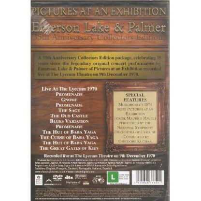 Emerson, Lake & Palmer - Pictures At An Exhibition (Dvd) - immagine 2